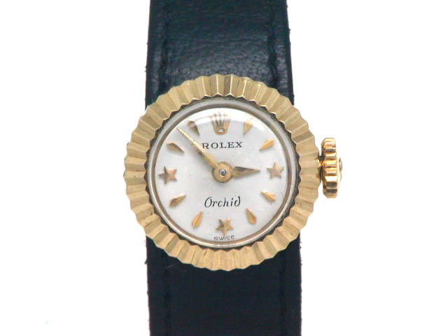 ロレックス カメレオン オーキッド 18K レディス 手巻 OH済 1950年代