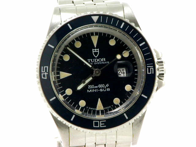 チュードル サブマリーナ 青 ミニサブ 73090 自動巻 1980年代製 　