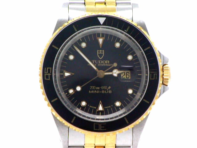 チュードル ミニサブ 73091 コンビ 黒文字盤 自動巻 USED