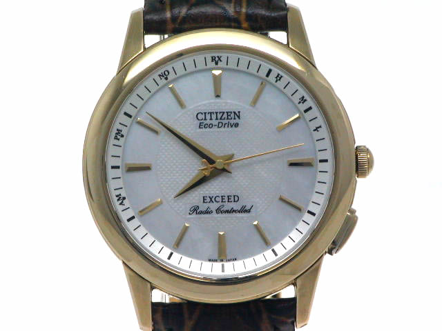 シチズン エクシードゴールド 18K エコドライブ EAH74-2312 USED