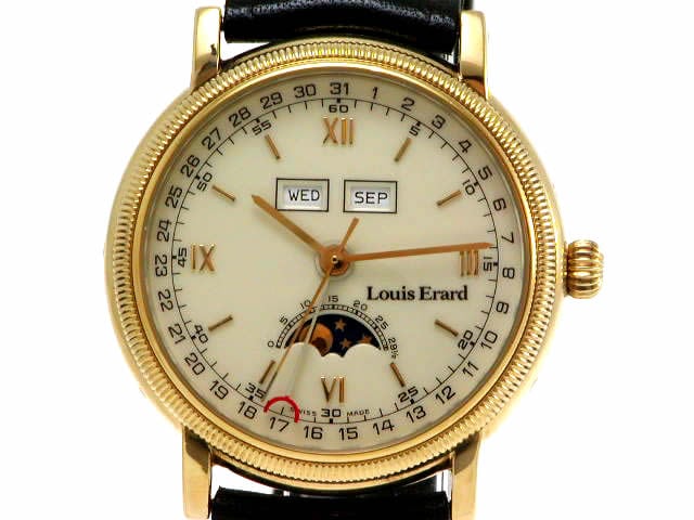 ルイ・エラール Ref.82.0798 ムーンフェイズ トリプルカレンダー USED