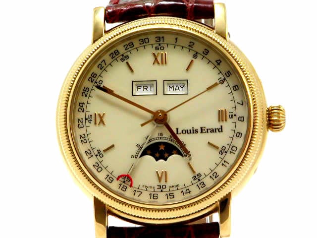 ルイ・エラール ムーンフェイズ トリプルカレンダー Ref.82.0798 USED