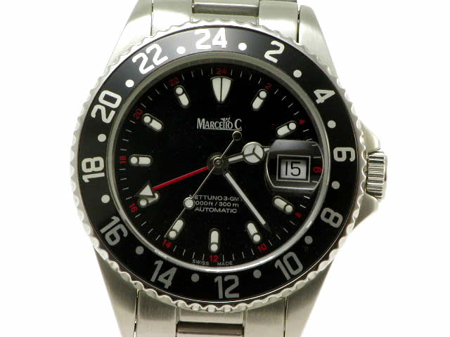 マルチェロ シー Nettuno GMT 300ｍ 40mm 自動巻 USED