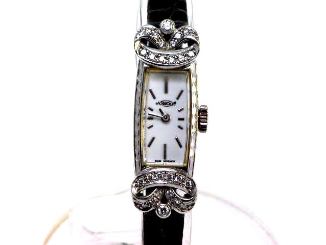 H&CO.プラチナコレクション ダイヤモンド 手巻 婦人用 USED