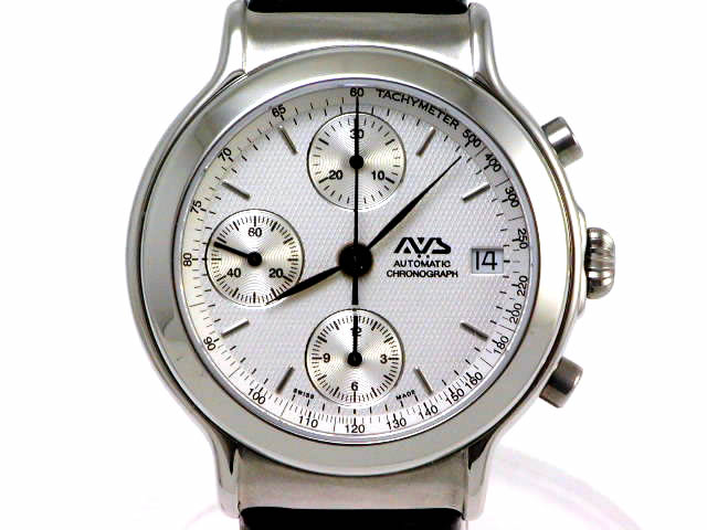 バルジュー7750 ヨコハマ AVS オートマチック クロノグラフ AVS001SWH