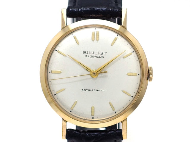 SUNLIGT アンチマグネティック 51305 YGP/SS 21石手巻 OH済 1960年代 Sunligt