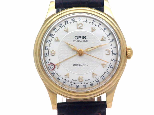 オリス 574 7403 GP ポインターデイト 自動巻 OH済 USED