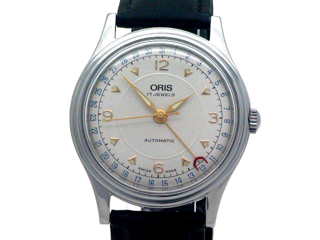 オリス ポインターデイト 574 7403 40B 自動巻 34mm OH済 USED
