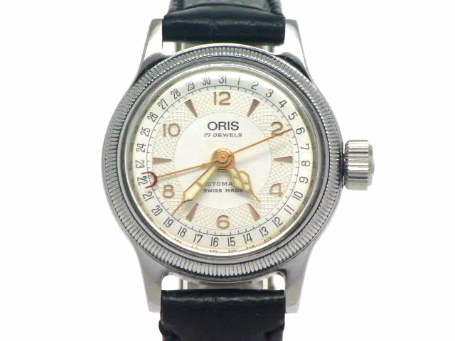 オリス ポインターデイト レディス 28mm 574 7464 自動巻 OH済 USED