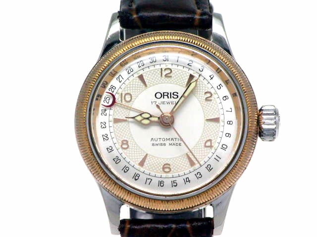 オリス ビッグクラウン ポインターデイト 32m 574 7400 自動巻 OH済 USED