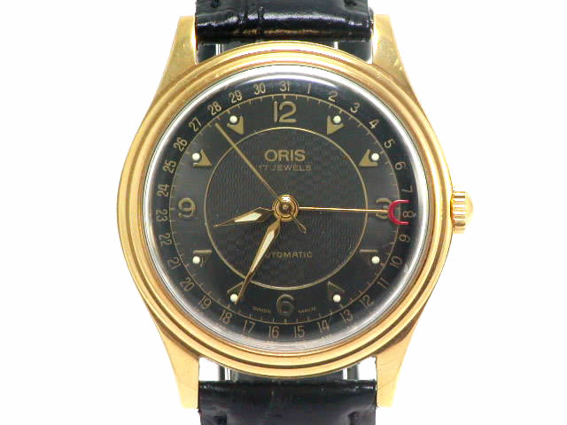 オリス クラッシックポインターデイト 574 7403 自動巻 34mm OH済 1990年代　