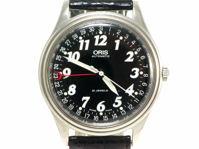 絶盤 オリス クラシック オリジナル 36mm 654 7461 GHC 自動巻 ブラックダイヤル　