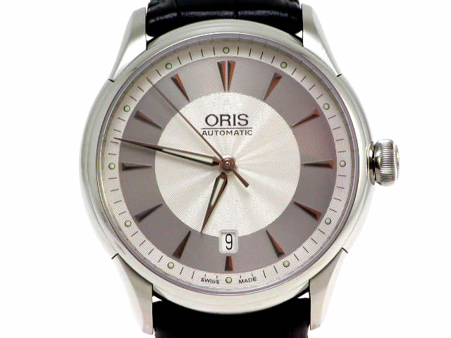 オリス アートリエ・デイト 40mm 自動巻 733 7591 40 51D USED　
