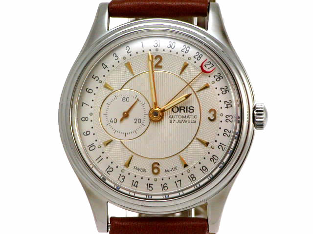 オリス ポインターデイト スモールセコンド 36mm 自動巻 640 7461 USED　