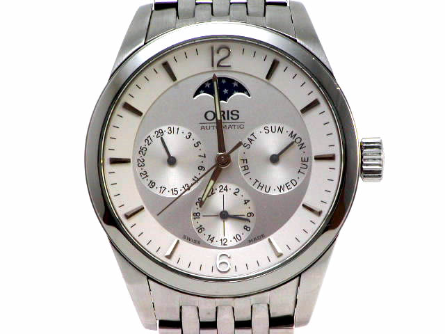 オリス XXL コンプリケーションφ36mm 581 7506 40 61M USED　