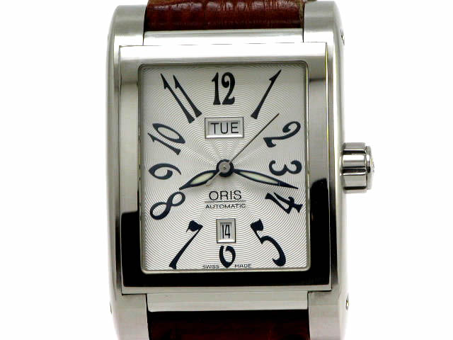 オリスレクタンギュラー デイデイト 585 7525 40 61D USED Oris