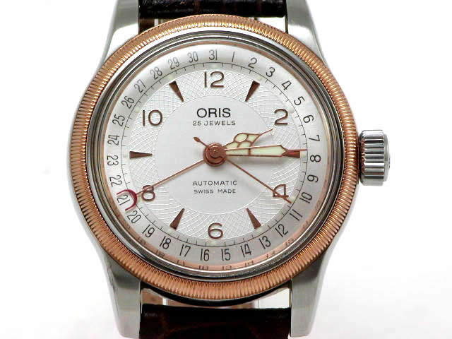 オリス ビッグクラウン ポインターデイト SS/GPコンビ φ36mm USED Oris