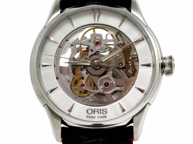 オリス アートリエ 両面スケルトン φ40mm レザー