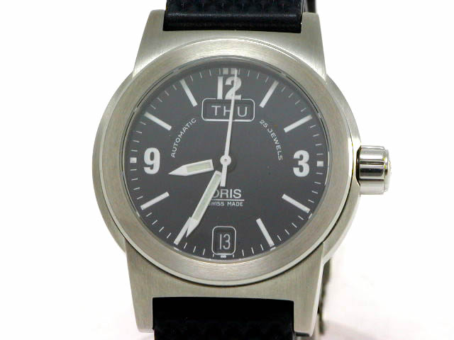 絶版 オリス ビッグクラウン BC3 径35mm ラバー ブルー 635 7501 41 65R