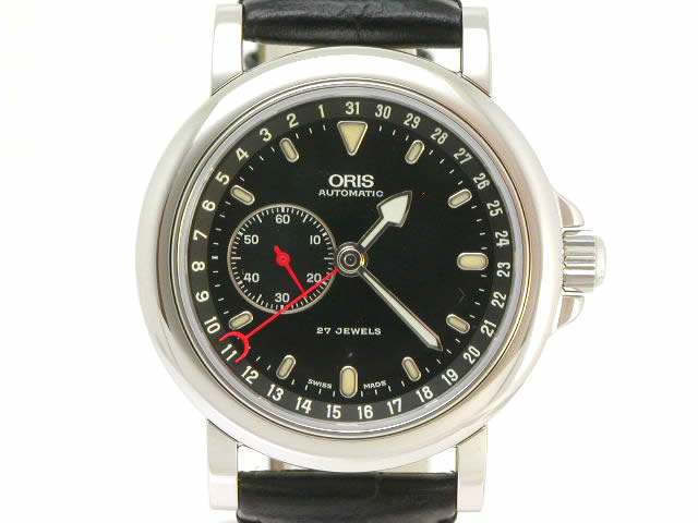 絶盤 オリス クラシック スポーティ 36mm ブラックダイヤル 644 7467 40 54F