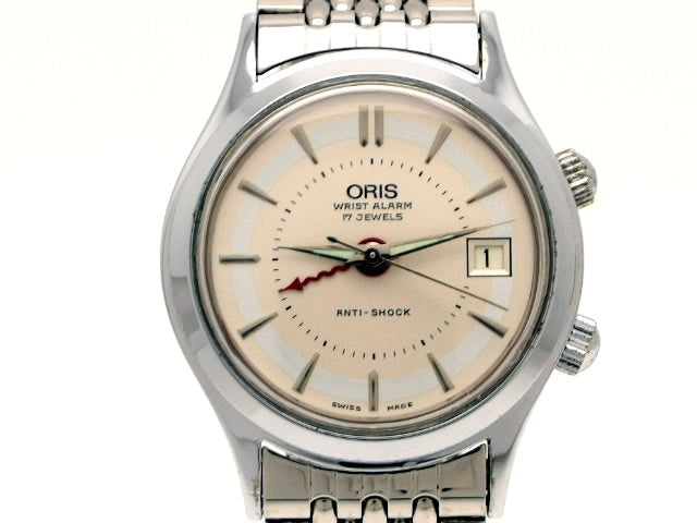 オリス アラームウォッチ 418-7307 純正ブレスレット Cal.418 手巻 OH済 USED