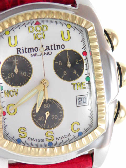 リトモラティーノ ド-ディッチ クワトロ クロノグラフ QCDL20GS-RD　Ritmo latino