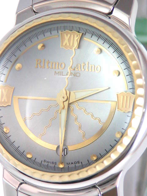 リトモ ラティーノ ソーレ ラージ SSブレスレット グレー D3SL10GB　Ritmo latino