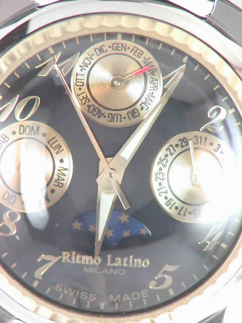 リトモラティーノ ルーナ ムーンフェイズ ブラック DMLB30GS　Ritmo latino