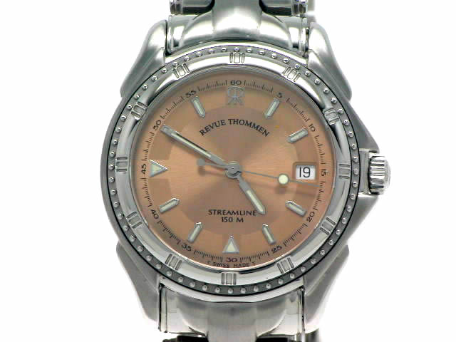 レビュートーメン ストリームライン 34mm 6910005CP/M クオーツ 未使用　