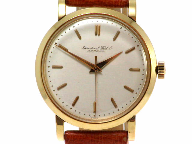 IWC 18KYG ラウンド  Cal.89 手巻 1960年代　