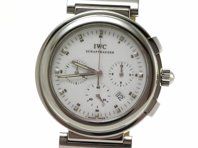 IWC ダヴィンチ SL 3728 クロノグラフ 革ベルト クォーツ USED