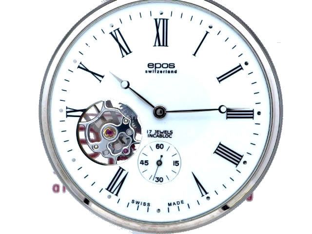 エポス 懐中時計 2090 手巻 デミスケルトン USED