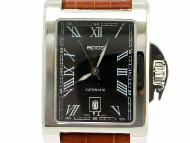 エポス レクタンギュラー リューズガード 3348BK 自動巻 USED