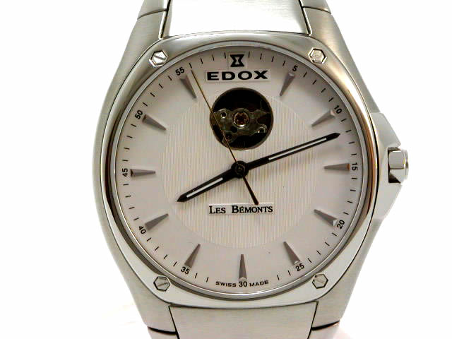 エドックス Les Bemonts 自動巻 白文字盤 SSブレス 35002-3AIN 新品