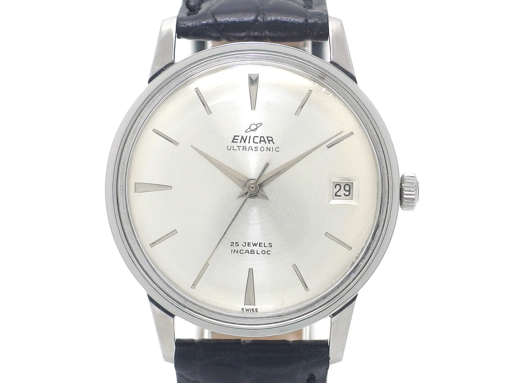 エニカ ウルトラソニック AS1009 Cal.AR1009B 25石手巻 OH済 1960年代 Enicar