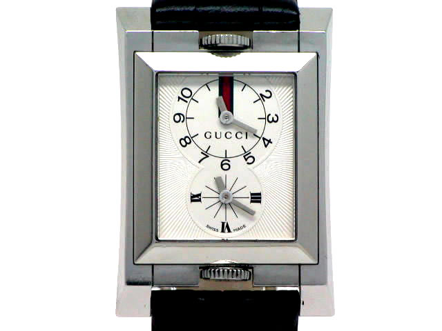 グッチ デュアルタイム 111 Dual クオーツ USED　Gucci
