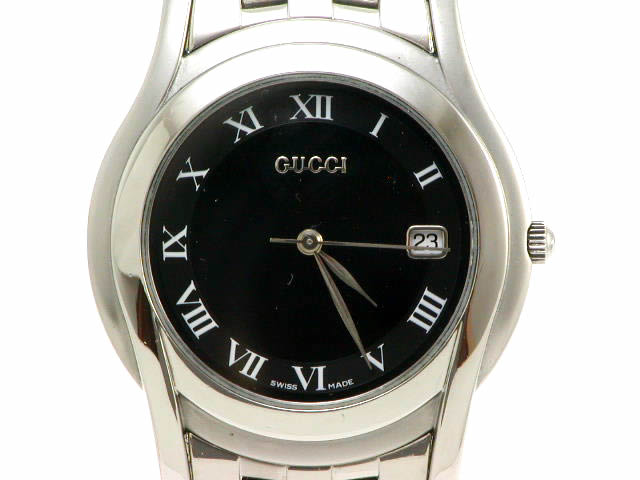 グッチ 5500M メンズサイズ クオーツ USED　Gucci