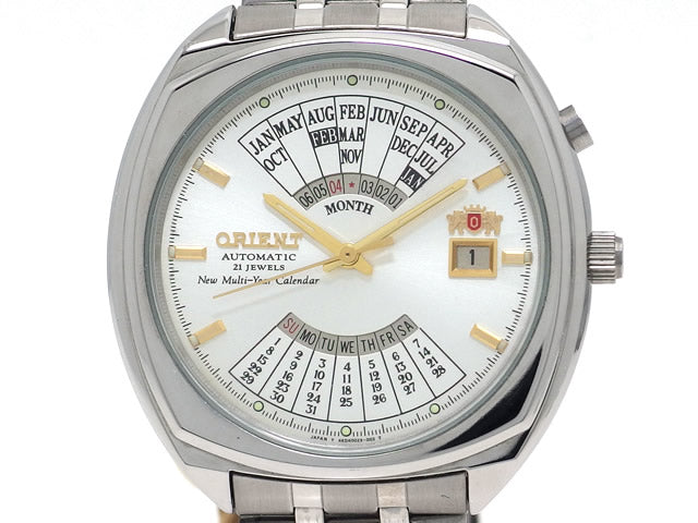 オリエント 万年カレンダー 2EU01001WW 460702-90 CA 21石自動巻 USED