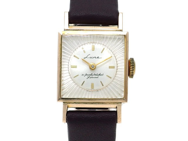 オリエント ルナ 角型ケース GF 21石手巻 OH済 1960年代