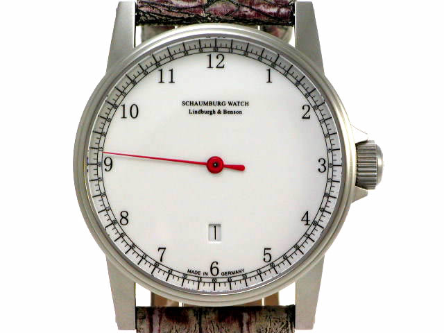 シャウボーク リンドバーグ＆ベンソン グノモニク ワンハンド 自動巻 新品 Schaumburg Watch Lindburgh & Benson Squarematic