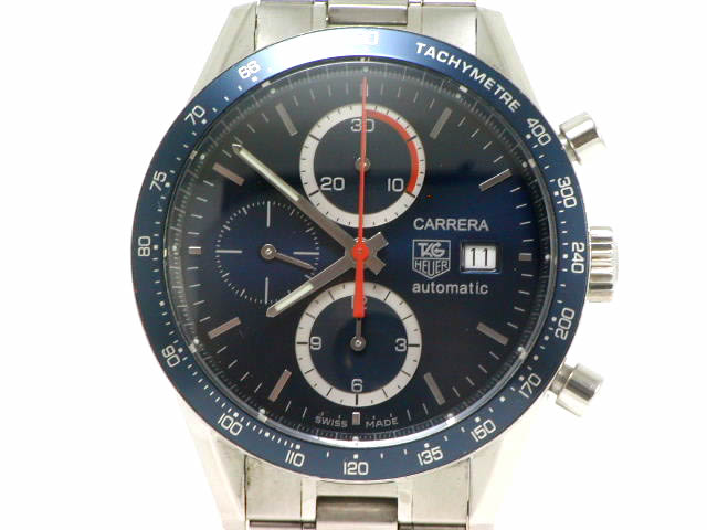タグホイヤー カレラ クロノブラフ 自動巻 CV2015 BA0786 USED　