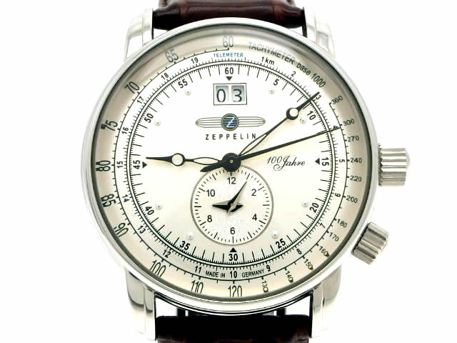 ツェッペリン 76401 Zeppelin号誕生100周年記念 デュアルタイム クオーツ USED