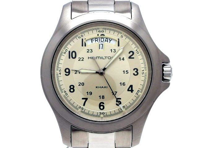 ハミルトン カーキ キング H64451823 クオーツ SSブレス USED