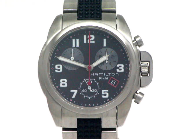 ハミルトン カーキ 6303 クロノグラフ クオーツ 34mm USED
