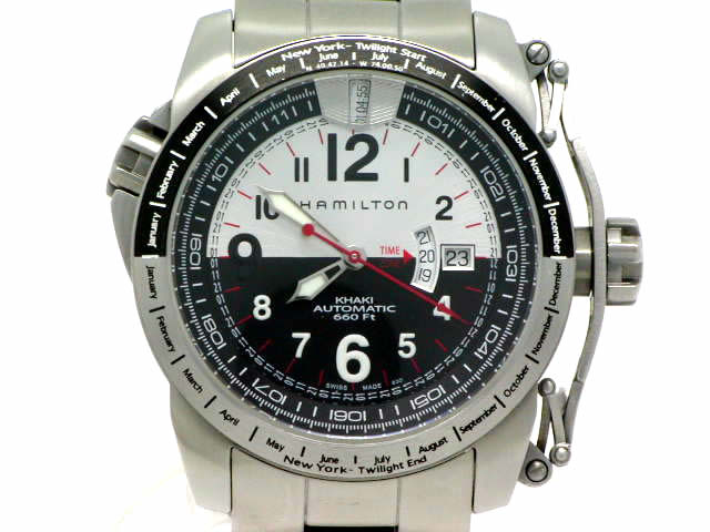 ハミルトン カーキトワイライト GMT H625150 自動巻 USED