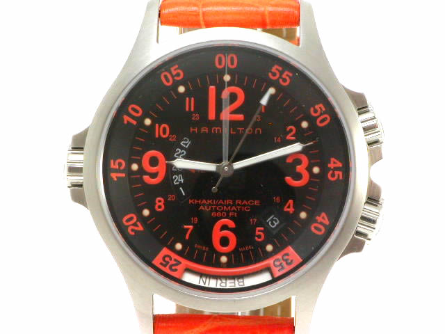 ハミルトン カーキ GMT エアレース H77665673 自動巻 USED　