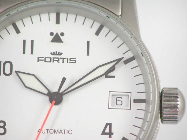 フォルティス パイロット MM ホワイトダイヤル ブレス 620 1042M　　新品 Fortis