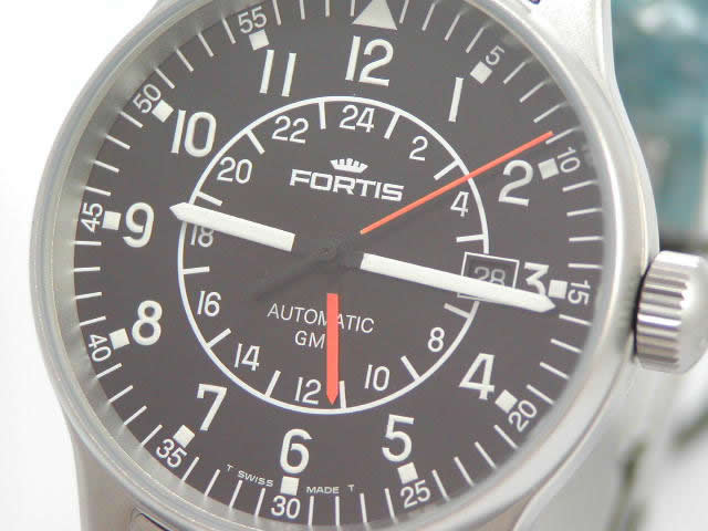 フォルティス パイロット GMT　596 2211M　　新品 Fortis