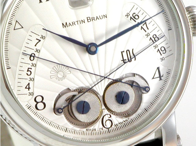 マーティンブラウン イオス(日の出、日の入り表示) SS 39mm シルバーダイヤル 新品 EOS-39S　Martin Braun