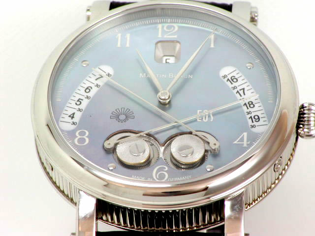 マーティンブラウン イオス(日の出、日の入り表示) SS 42mm マザーオブパールダイヤル 新品 EOS-42MOP　Martin Braun